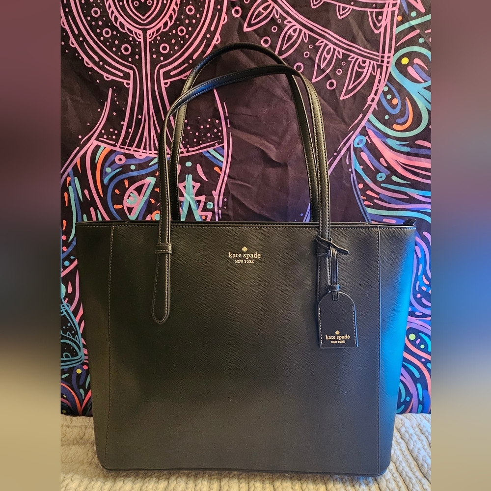 Kate Spade Medium Black Tote Bag - Picture 3 of 16
